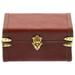 Leather Wooden Suit Case s for Travel Vintage Suitcase Miniature Model Micro Scene