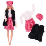 Barbies Doll Clothes Outfit Dress Fashion Coat Hats Top Pants Clothing For Barbie Doll Clothes Doll Accessories Girl`s Toy Gifts Z782