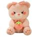 Huge Bear Fluffy Strawberry Bear Plush Toy Cute Soft Plush Animal Sit Sweet Pink Birthday Kids Gift 35/45/55cm