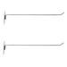 Single Line Wall Hook Nail Straight Metal up Hooks for Keys Mounted Supermarket Display Pegboard Organizer 2 Pcs