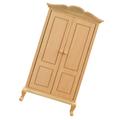 1PC Mini Furniture Model Mini Wooden Wardrobe Decor Mini Wardrobe Model