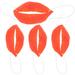 4 Pcs Sausage Mouth Decor Gift Costume for Halloween Costumes Lip Photobooth Props Plastic