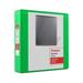 Staples 2 3-Ring View Binder D-Ring Green (ST55433)