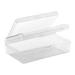 GERsome Bilayer Clear Pencil Box Plastic Large Capacity Pencil Boxes Plastic Boxes with Lid Office Supplies Storage Organizer Box Stackable Design and Stylish