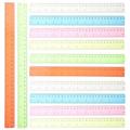 Millimeter Ruler for Kids 12 Pcs Color Multifunction Straight Rulers Child Student