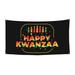 Happy Kwanzaa African Heritage Holiday Banner Backdrop Porch Sign 35 x 70 Inches Holiday Banners for Room Yard Sports Events Parades Party