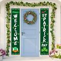 npkgvia St Patricks Day Decorations Home Decor St. Patrick s Day Irish Holiday Porch Sign Home Door Curtain Banner Decoration St Patricks Day Accessories St Patricks Day Decor