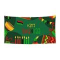 Happy Kwanzaa African Heritage Holiday Banner Backdrop Porch Sign 35 x 70 Inches Holiday Banners for Room Yard Sports Events Parades Party