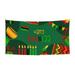 Happy Kwanzaa African Heritage Holiday Banner Backdrop Porch Sign 35 x 70 Inches Holiday Banners for Room Yard Sports Events Parades Party