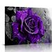 EastSmooth Purple Rose Poster Black And White With Canvas Wall Art For Living Room Decor Aesthetic Vintage Posters & Prints Dorm Poster Girl Wall Decor Canvas Paintings Wall Art Wall