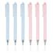 Extra Fine Point Pen 6 Pack Cute Gel Ink Pens | Retractable Pretty Premium Ballpoint Journaling Pen 0.5mm Black Ink Pens for Women Girls Teachers Office School Art Supplies(Pink-Blue)