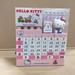 Sanrio Hello Kitty Anime Around Cute Cartoon Educational Toys Assembled Building Blocks Perpetual Calendar Desk Calendar Diy