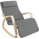 Onda Rocking Chair - Relaxing Indoor Chair - rocking chair, nursing chair, nursery rocking chair - light grey - light grey