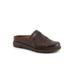 Extra Wide Width Women's San Marc Tooled Casual Mule by SoftWalk in Brown (Size 8 WW)