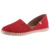 Espadrille VERBENAS "CARMEN SERRAJE", Damen, Gr. 42, rot, Veloursleder, klassisch, Schuhe, Schlupfschuh, Sommerschuh, Loafer mit typischem Jute-Rahmen