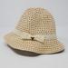 Disney Accessories | Disney Parks Exclusive Natural Woven Summer Bucket Hat Lace Band Women Adult Os | Color: Cream/Tan | Size: Os
