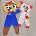 Disney Pajamas | Disney Pixar Toy Story & Disney Baby Mickey Mouse 2 Baby Boy Matching Sets 9-12m | Color: Blue/Red | Size: 9-12mb