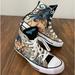 Converse Shoes | Converse Wonder Woman Chick Taylor High Top Shoes Size 6 Women 4 Men Dc Comics | Color: Tan/White | Size: 6