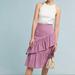Anthropologie Skirts | Anthropologie Dolan Left Coast June Eyelet Skirt Size Medium | Color: Pink | Size: M