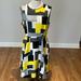 Kate Spade Dresses | Kate Spade Green, Yellow Black Block Print Sleeveless Dress Size 12 | Color: Green/Yellow | Size: 12