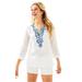 Lilly Pulitzer Tops | Lilly Pulitzer Amelia Embroidered Beaded Linen Island Tunic White Blue Xxs Nwt | Color: Blue/White | Size: Xxs