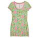 Lilly Pulitzer Dresses | Lilly Pulitzer Britton Flamingo Print Dress Green Pink 100% Pima Cotton Small | Color: Green/Pink | Size: S
