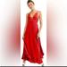 Free People Dresses | Free People Intimately Adella Slip Maxi Dress Red Spaghetti Strap Size Xs | Color: Red | Size: Xs