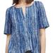Anthropologie Tops | $24 Add On Anthropologie Maeve Orchid Island Top 6 Small Blouse Pilcro | Color: Blue/White | Size: 6