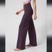 Athleta Pants & Jumpsuits | Athleta Elation Wide Leg High Waist Purple Active Pants | Color: Purple | Size: L