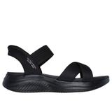 Skechers Women's Slip-ins: Ultra Flex 3.0 - Never Better Sandals | Size 9.5 | Black | Textile | Vegan | Machine Washable