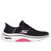 Skechers Women's Slip-ins: GO WALK Arch Fit 2.0 Sneaker | Size 7.5 | Black/Hot Pink | Textile/Synthetic | Vegan | Machine Washable