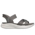 Skechers Women's Slip-ins: Ultra Flex 3.0 - Never Better Sandals | Size 11.0 | Dark Taupe | Textile | Vegan | Machine Washable