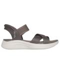 Skechers Women's Slip-ins: Ultra Flex 3.0 - Never Better Sandals | Size 8.5 | Dark Taupe | Textile | Vegan | Machine Washable