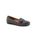 Extra Wide Width Women's Serra Flat Mule by SoftWalk in Grey (Size 11 WW)