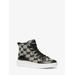 Michael Kors Shea Logo Jacquard High-Top Sneaker Black 6.5
