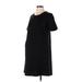 Gap - Maternity Casual Dress - Shift Crew Neck Short sleeves: Black Dresses - Women's Size Medium