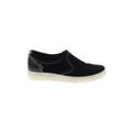 Ecco Sneakers: Slip On Platform Casual Black Color Block Shoes - Women's Size 36 - Almond Toe