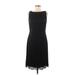 David Warren Casual Dress - Sheath: Black Solid Dresses - Women's Size 6