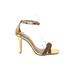 Steve Madden Sandals: Gold Shoes - Women's Size 8 - Open Toe