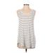 Old Navy Casual Dress - Shift Scoop Neck Sleeveless: White Print Dresses - Women's Size Small