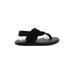 Sanuk Sandals: Black Print Shoes - Women's Size 8 - Open Toe
