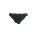 Carmen Marc Valvo Swimwear Swimsuit Bottoms: Black Solid Swimwear - Women's Size X-Small