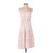 As U Wish Casual Dress - A-Line Scoop Neck Sleeveless: Pink Dresses - Women's Size Small