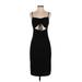 BCBGeneration Cocktail Dress - Sheath Sweetheart Sleeveless: Black Solid Dresses - Women's Size Small