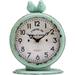 Shabby Chic Pewter Round Quartz Table Clock