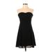 Express Casual Dress - Party Sweetheart Sleeveless: Black Solid Dresses - Women's Size 4