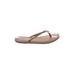 Shade & Shore Sandals: Tan Solid Shoes - Women's Size 6 - Open Toe