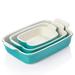 Porcelain Bakeware Set for Cooking, Ceramic Rectangular Baking Dish Lasagna Pans for Casserole Dish and Daily Use, 13 x 9.8 inch