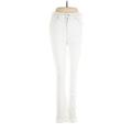 Madewell Jeggings - High Rise Skinny Leg Boyfriend: White Bottoms - Women's Size 28 - White Wash