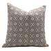 Duck Canvas Farmhouse Style Block print pillow cover - Cross Word